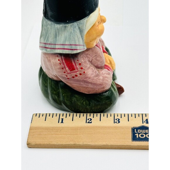 Vintage Unieboek Gorham Gnome Lady Coin Bank 1979 with Original Stopper - Picture 9 of 9